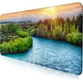 thumbnail image 1 of Sunset Forest Extended Gaming Mouse Pad - 35.4x15.7 Inch, Large Non-Slip Rubber Base, Waterproof Keyboard Mouse Mat, Stitched Edges, Ideal for Office, Computer, Laptop, Home, 1 of 6