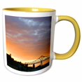 thumbnail image 1 of 3drose, Sunset from Hotel Elliott Rooftop Astoria Oregon - Us38 Mgi0055 - Mark Gibson, 11oz Two-tone Yellow Mug, 1 of 6