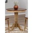thumbnail image 1 of Sunset Furniture International DLU-BR-TP-3636-PW-TCB Trading Brookpond Round Pub Pedestal Dining Table, 1 of 3