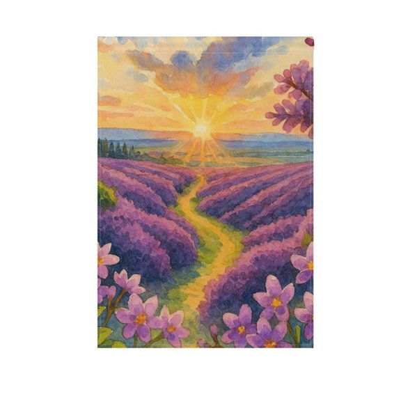 Sunset Garden Flag Double Sided 12 x 18/28 x 40 Inch Yard Flag Home Outdoor Yard Patio Lawn Decor