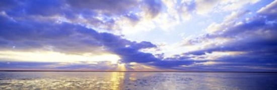 Sunset Germany Canvas Art - Panoramic Images (18 x 6)
