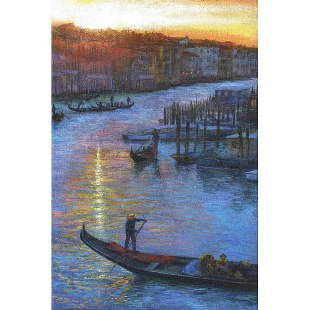 "Sunset Grand Canal" Painting Print on Wrapped Canvas