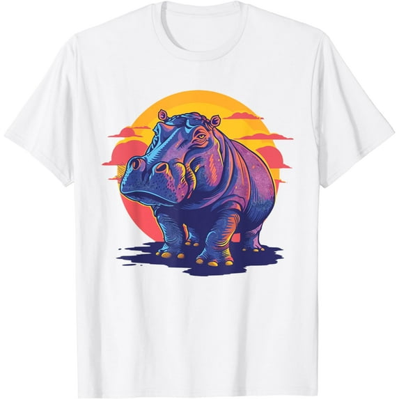 Sunset Hippo T-Shirt