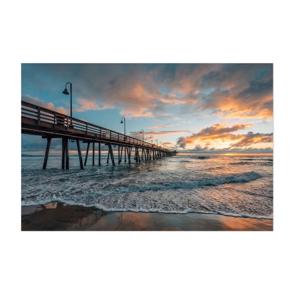 Sunset, Imperial Beach 01 - Imperial Beach California Photography Sunset Coastal Ocean Beach Landscape Unframed Wall Art Print 4 x 6 inches