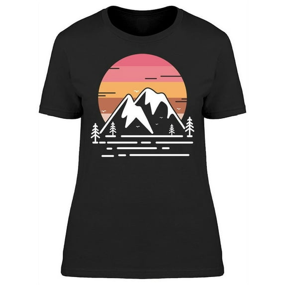 Sunset In A Mountain Landscape T-Shirt Women -Image by Shutterstock, Female 3X-Large