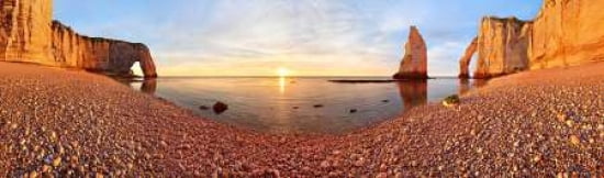 Sunset In ATretat Canvas Art - Valeriy Shcherbina (8 x 24)