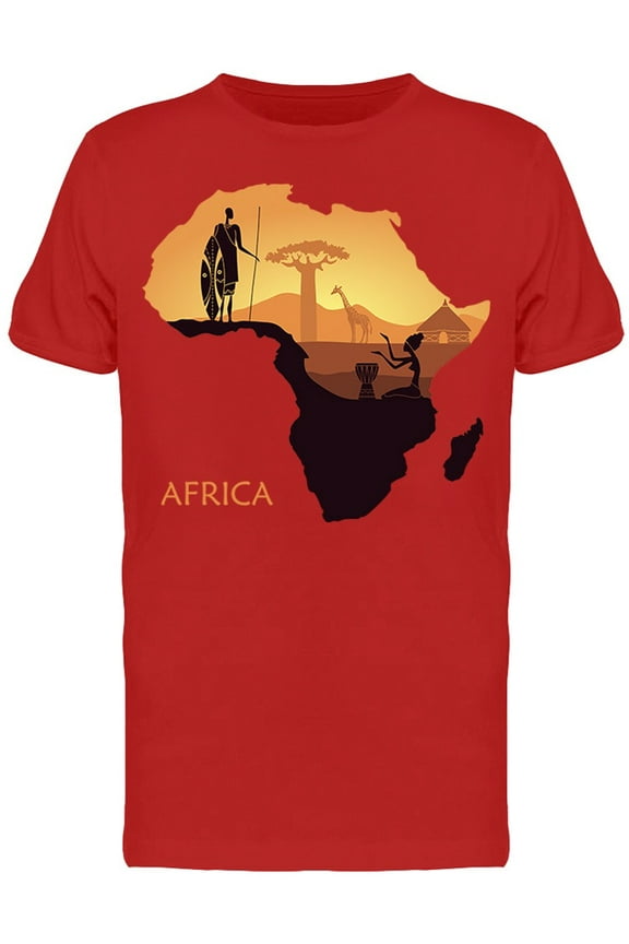 Sunset In Savannah Africa T-Shirt Men -Image by Shutterstock, Male Large