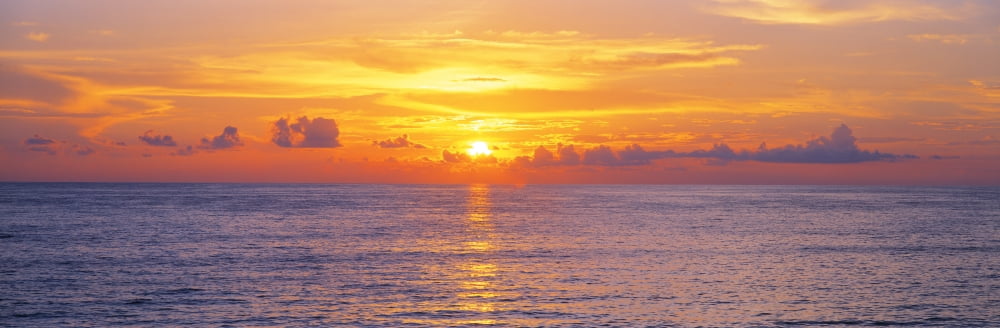 Sunset Indian Rocks Beach Florida USA Canvas Art - Panoramic Images (36 x 12)