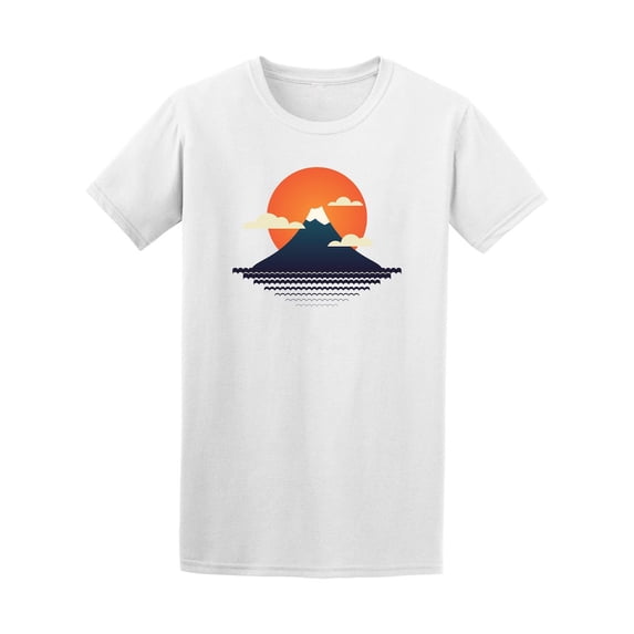 Sunset Island Mountain Graphic Tee - Image by Shutterstock