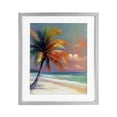 thumbnail image 1 of Stupell Industries Sunset Kissed Palm Tree Gray Framed Print Under Glass, design by LSR Design Studio, 16 x 13, 1 of 10