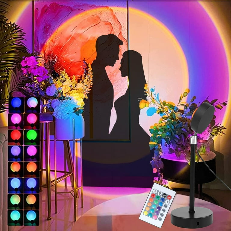 Led sunset projection lamp online