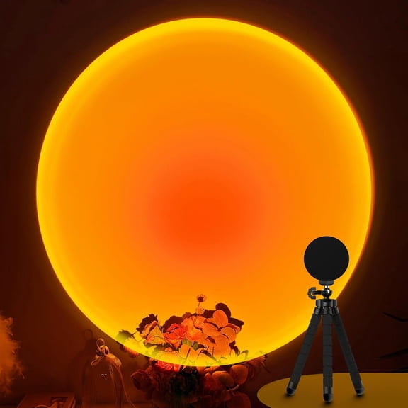 Sunset Lamp Projector,360 Degree Rotation Sun Lamp Led Night Light with USB Port,Sunset Lamp for Room Decor, Photography,Tiktok Live,Christmas Gifts for Women
