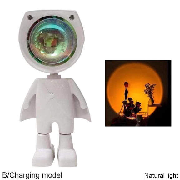 Sunset Lamp Projector Astronaut LED Night Light 360 Galaxy Lamp, Led Aura Party, Lamp Photo Ambient for Bedroom,