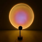 Sunset Lamp, Projector Sunset Light LED Projection Night Light 180 Degree Rotation Romantic Rainbow Light USB Charging for Photography Party Home Living Room Bedroom Decor, Sunset Red