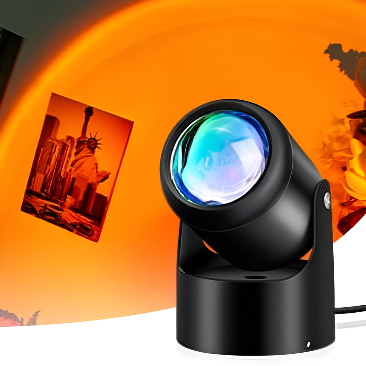 Sunset Lamp, Sunset Projection Lamp, 180 Degree Rotation Night Light Projector Led Lamp Sunset Decor Photographic USB Romantic Visual Sunset