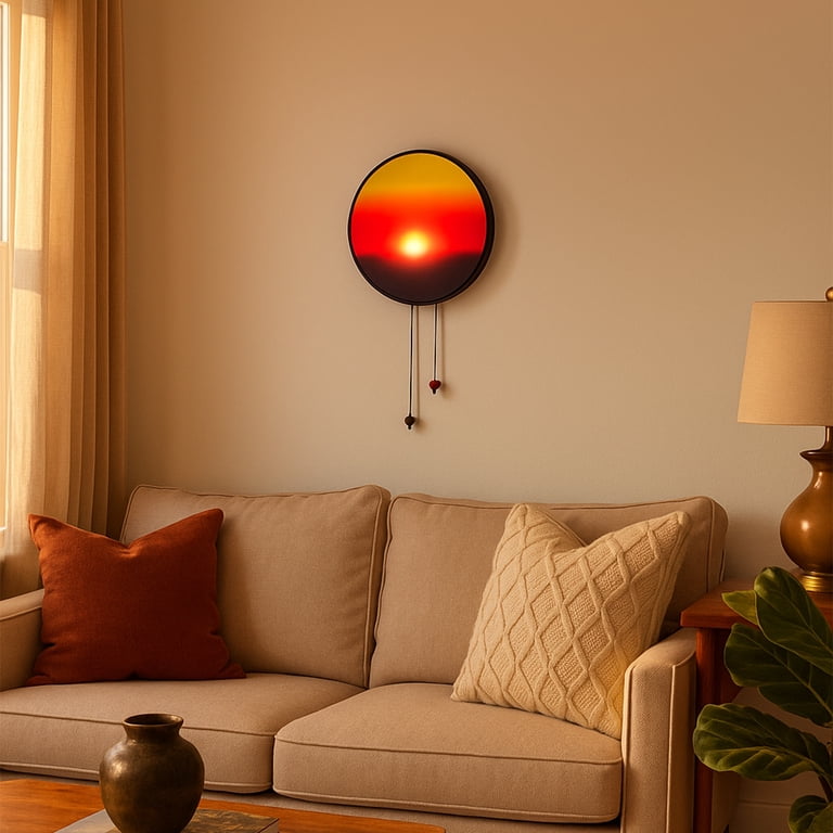 Sunset Lamp Wall Light, Sun-Tracking Ambient Lighting with Manual Sunset Mode