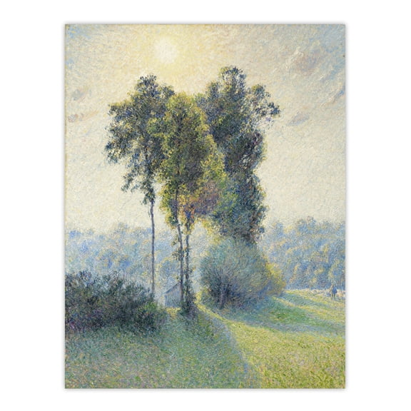 Sunset Landscape at Saint Charles Pissarro Wall Art Poster Print