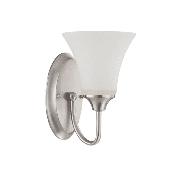 Sunset Lighting 1 Light Darby Vanity Bright Satin Nickel F18041-80