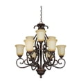 thumbnail image 1 of Fleur De Lis Living Patmos 9-Light Shaded Chandelier, 1 of 2