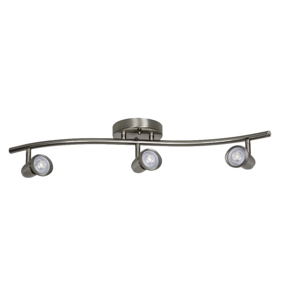 Sunset Lighting F2990-Led 3 Light 26" Wide Led Fixed Rail Track Kit - Nickel
