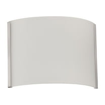 Sunset Lighting F3121-80 One Light Wall Sconce - Frosted Glass, Dimmable - with Bright Satin Nickel Finish