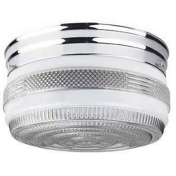 Sunset Lighting F3276 1 Light 60 Watt 7" Wide Flush Mount Ceiling Fixture - Chrome