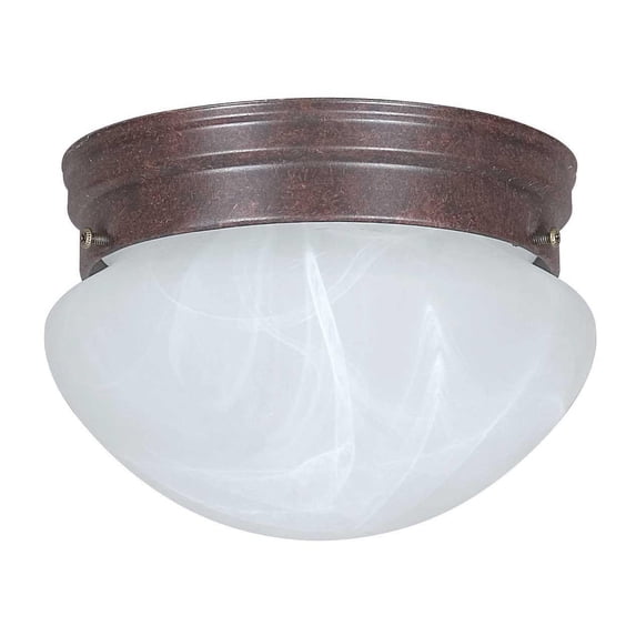 Sunset Lighting F3283 1 Light 60 Watt 8" Wide Flush Mount Ceiling Fixture - Bronze
