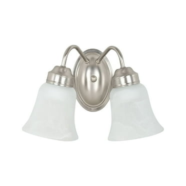 Sunset Lighting F3332 2 Light 200 Watt Bathroom Vanity Light - Nickel