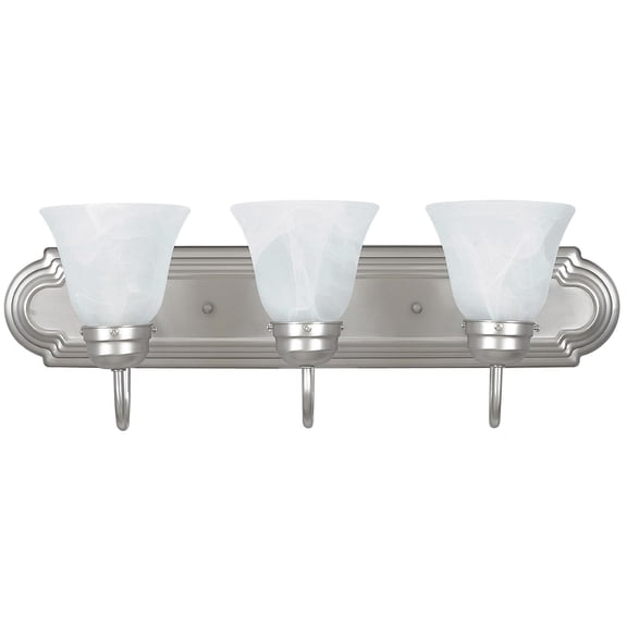 Sunset Lighting F3563 3 Light 300 Watt Bathroom Vanity Light - Nickel