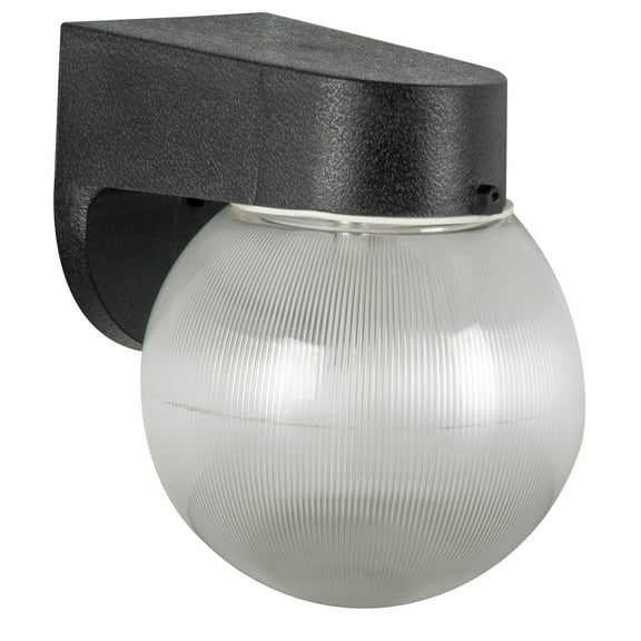 Sunset Lighting F4316 1 Light 7" Height Fluorescent Outdoor Wall Sconce - Black