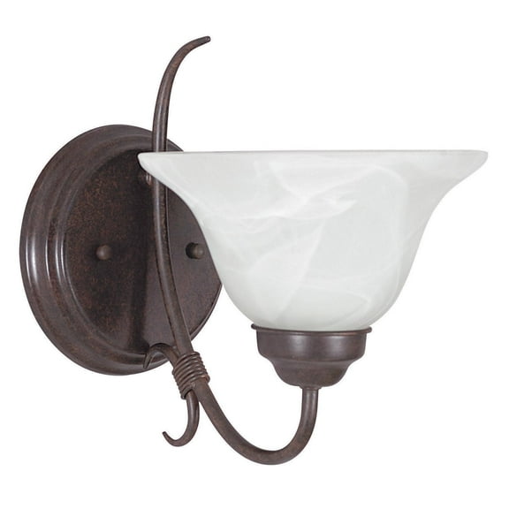 Sunset Lighting F6341 Madrid 1 Light 100 Watt 9.5" Height Wall Sconce - Bronze