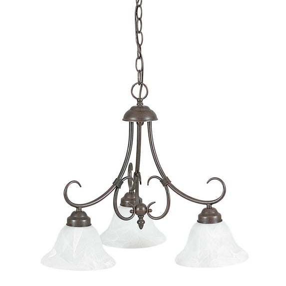 Sunset Lighting F6353 Madrid 3 Light 180 Watt 22" Width Chandelier