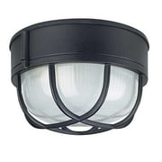 Sunset Lighting F7986 1 Light Outdoor Cast Aluminum 8" Wide Flush Mount Ceiling Fixture -