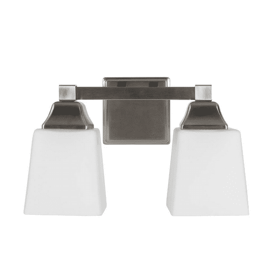 Sunset Lighting Led 2Lt Vanity 8W X 2 3000K 1040Lm Cri80 Non-Dim Bright satin Nickel F6102-80
