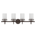 thumbnail image 1 of Sunset Lighting Qairo 4Lt Mb Vanity With Frosted Seeded Glass Provincial Bronze F25104-64, 1 of 1