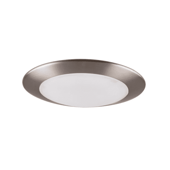 Sunset Lighting Satin Nickel 5-in or 6-in 1200-Lumen Soft White Round Dimmable Canless Recessed Downlight F8626-53