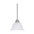 thumbnail image 1 of Sunset Lighting TF1018-53 Pendant with Frosted White Shades, Satin Nickel Finish, 1 of 4