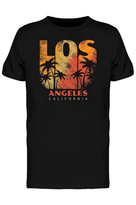 Sunset Los Angeles Logo T-Shirt Men -Image by Shutterstock, Male 3X-Large