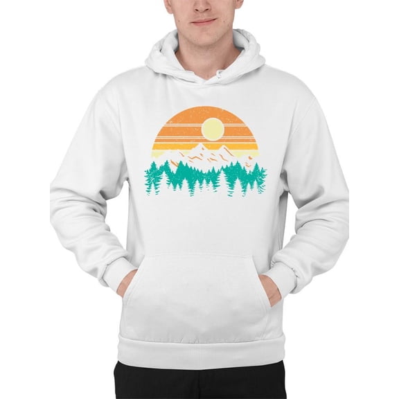 Sunset Mountain Graphic Hoodie Men's