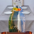 thumbnail image 1 of Sunset Mountain Tree Table Runner Luxury Home Dining Table Coffee Table Holiday Wedding Decoration Party Dinner Table Runner, 1 of 4