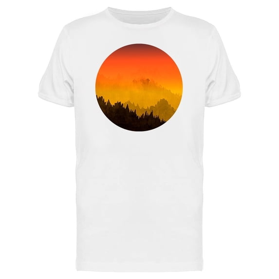 Sunset Mountains Graphic Tee Men's -Image by Shutterstock