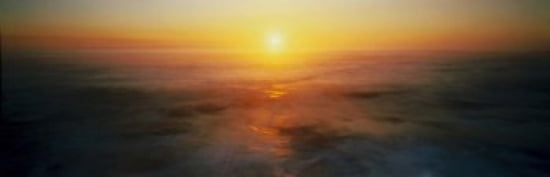 Sunset OR USA Canvas Art - Panoramic Images (36 x 12)