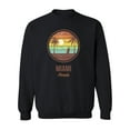 thumbnail image 1 of Sunset Of Miami Florida Sweatshirt Men -Image by Shutterstock, Male Medium, 1 of 4