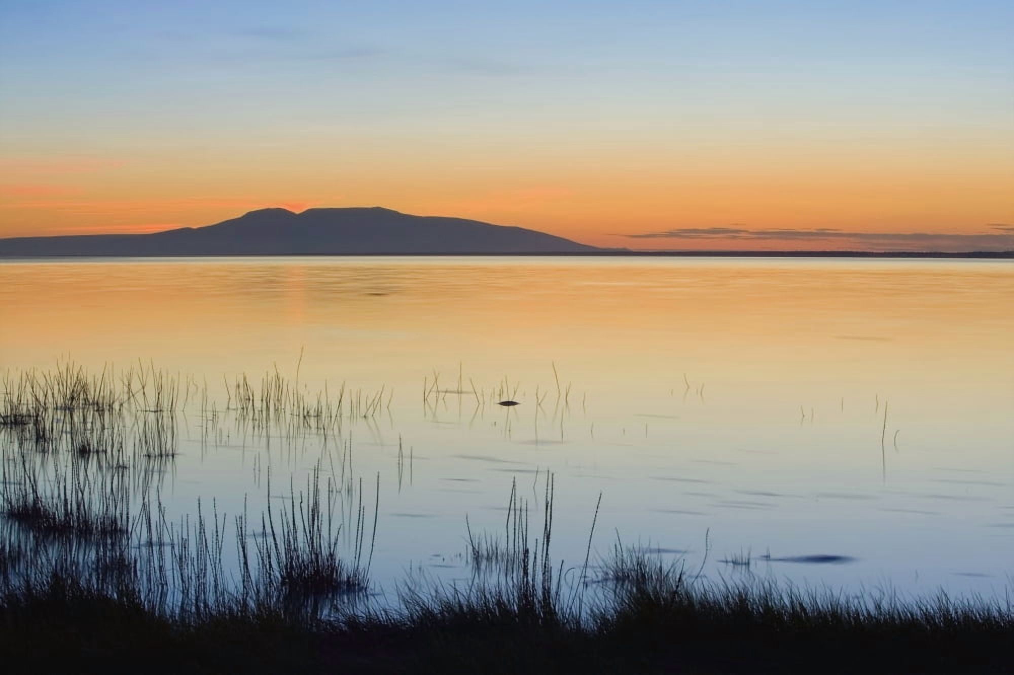 Sunset Over Mount Susitna Sleeping Lady Across Knik Arm Southcentral Alaska Summer Canvas Art - Kevin Smith Design Pics (38 x 24)