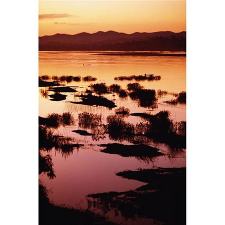 Sunset Over The Mekong River Poster Print, 12 x 19