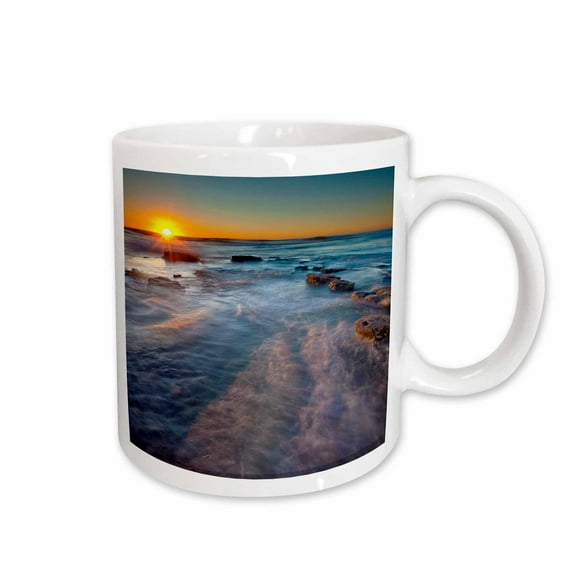 3drose, Sunset over the Pacific Ocean Near Sunset Cliffs in San Diego, Ca, 11oz Mug