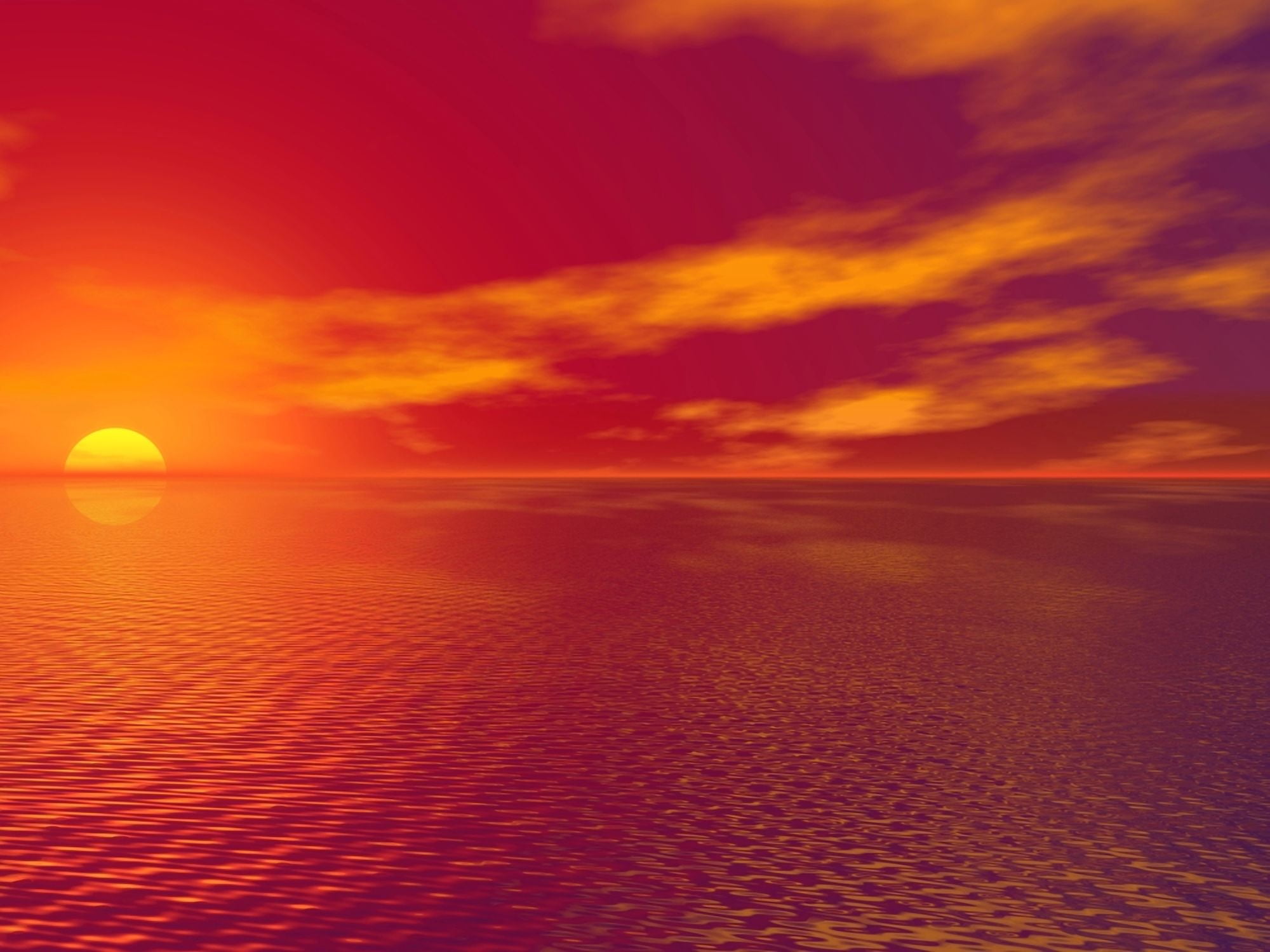Sunset Over The Water Canvas Art - Paul Sale Design Pics (20 x 15)