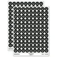 thumbnail image 1 of Sunset Over Water Round Sticker Set - Black - Matte Finish - 0.50" Size, 1 of 3