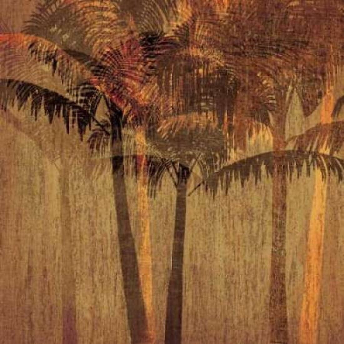 Sunset Palms II Canvas Art - Amori (24 x 24)
