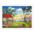 thumbnail image 1 of Sunset in Paradise - Tropical Beach - Hawaii - Hawaiian Islands - From an Original Watercolor Painting by Robin Wethe Altman - Fine Art Matte Paper Print (Unframed) 20x26in, 1 of 4